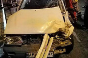 تصاویر | مرگ راننده پراید در تصادف هولناک تهرانپارس