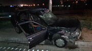 تصاویر | ۵مصدوم در تصادف ۴ خودرو در بزرگراه همدانی
