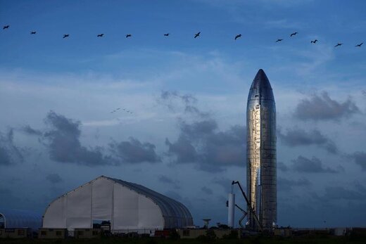 نمونه اولیه SpaceX's Starship در بوکا چیکا  ایالت تگزاس آمریکا