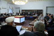 تصویری از روحانی، لاریجانی و رئیسی در جلسه شورای عالی فضای مجازی