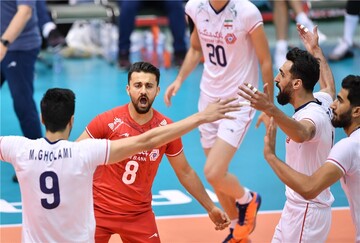 بازی تیم ملی والیبال ایران با برزیل