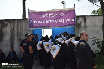 ورود زائران خارجی اربعین حسینی به مرز زمینی آستارا