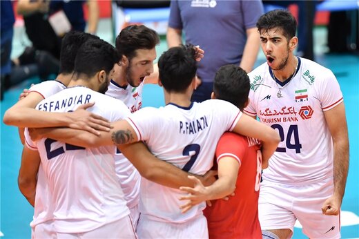 بازی تیم ملی والیبال ایران با برزیل