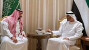 دیدار بن زاید با پسر شاه سعودی درباره تحولات تازه خلیج فارس