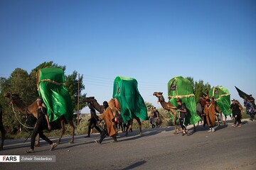 زائران اربعین حسینی در منطقه چبایش عراق
