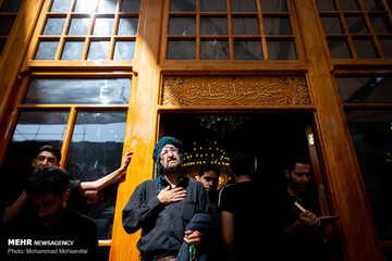زائران اربعین در حرم امام علی (ع)