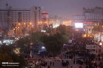 تصاویر | حال و هوای شب‌های اربعینی در نجف اشرف