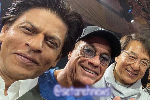 عکس | شاهرخ خان، ژان کلود ون‌دام و جکی چان در یک قاب