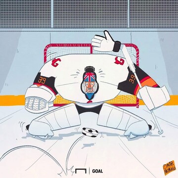 درخشش عجیب آقای دروازبان روی یخ!