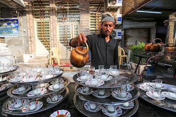 موکب‌های خدمت رسانی به زائرین اربعین حسینی در اطراف بین‌الحرمین