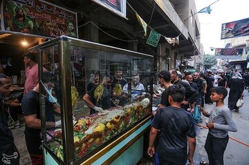 موکب‌های خدمت رسانی به زائرین اربعین حسینی در اطراف بین‌الحرمین