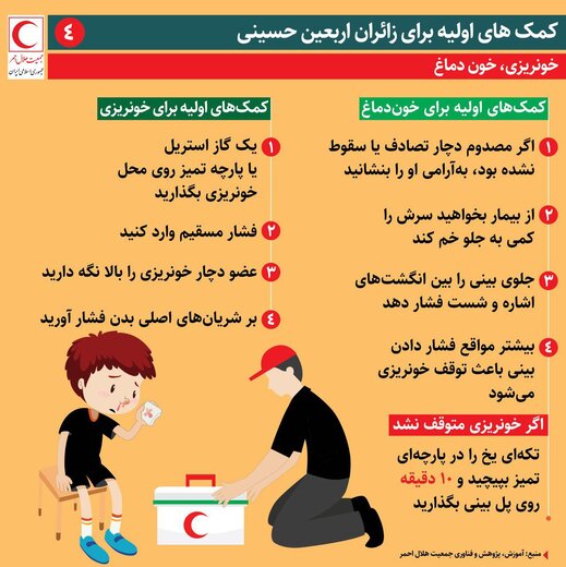 اقدام بهداشتی _ درمانی ضروری برای زائرین اربعین
