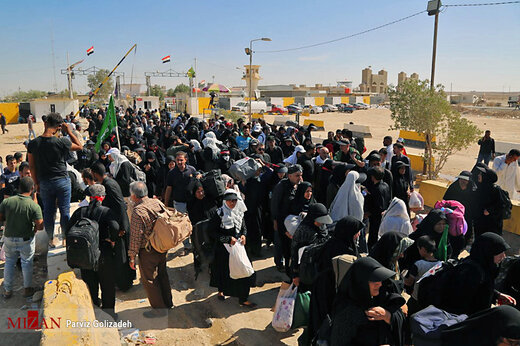 بازگشت زائران اربعین حسینی از مرز مهران