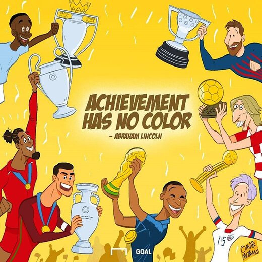 واکنش تصویری سایت گل به رفتارهای نژادپرستانه این روزها در زمین فوتبال!