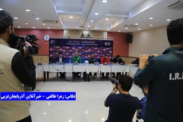 تصاویر | نشست خبری و هماهنگی تیم‌های حاضر در مرحله نهایی فوتسال قهرمانی آسیا در ارومیه