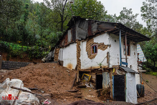 رانش زمین و سیلاب در روستا‌های شهرستان شفت