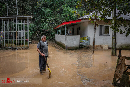 رانش زمین و سیلاب در روستا‌های شهرستان شفت
