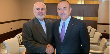 دیدار ظریف با چاوش اوغلو در باکو