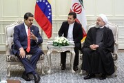 روحانی به مادورو:فشارهای اقتصادی آمریکا علیه ایران بی‌نتیجه است