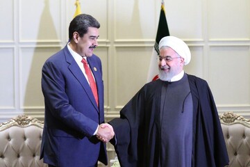 تصویری از دیدار حسن روحانی با رئیس‌جمهور ونزوئلا