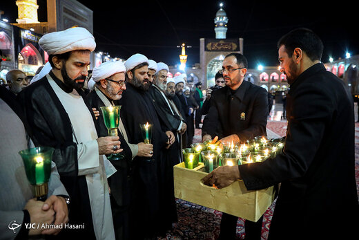 مراسم خطبه خوانی در حرم مطهر رضوی