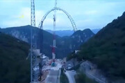 فیلم | بلندترین تاب جهان با ارتفاع ۱۰۰ متر و سرعت ۱۲۹ کیلومتر در چین ساخته شد
