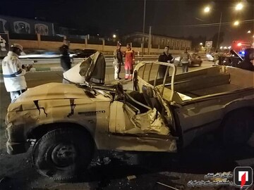 تصادف نیسان با پرشیا در بزرگراه بابایی