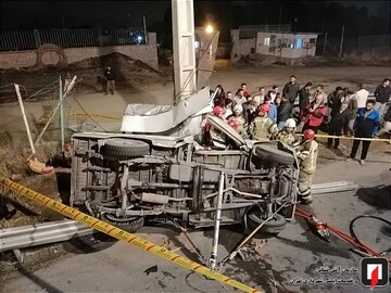 تصادف نیسان با پرشیا در بزرگراه بابایی