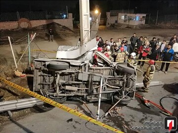 تصادف نیسان با پرشیا در بزرگراه بابایی