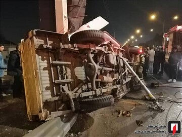 تصادف نیسان با پرشیا در بزرگراه بابایی