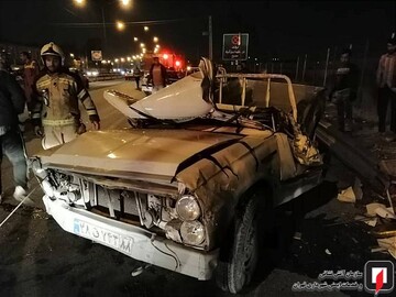 تصادف نیسان با پرشیا در بزرگراه بابایی