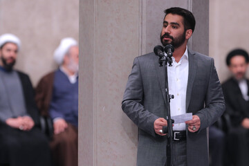 دیدار دانشجویان و دانش‌آموزان با رهبر معظم انقلاب اسلامی