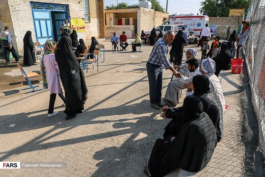 حضور پزشکان بسیجی در مناطق محروم خوزستان