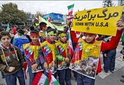 آغاز مراسم راهپیمایی ۱۳ آبان با شعار« استکبارستیزی و مقاومت اسلامی، سرآغاز افول و فروپاشی آمریکا»