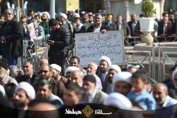 در حاشیه راهپیمایی ۱۳ آبان قم؛ شعارهای ضد دولت