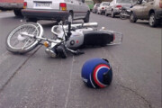 فیلم | لحظه تصادف شدید دو موتورسوار در تهران