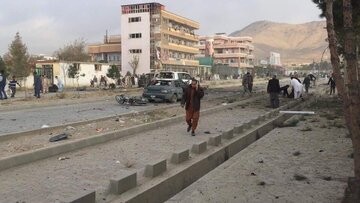 انفجار خونین مقابل وزارت کشور افغانستان/عکس