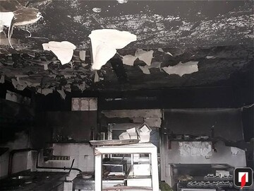 آتش سوزی آشپزخانه رستوران