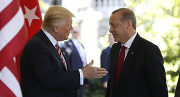 خوش و بش عجیب ترامپ و اردوغان در کاخ سفید