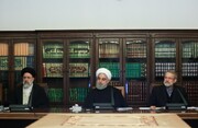 عکسی از اولین جلسه سران قوا بعد از افزایش قیمت بنزین
