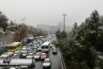 برف پایزی تهران راسفیدپوش کرد