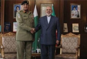 دیدار فرمانده ارتش پاکستان با ظریف