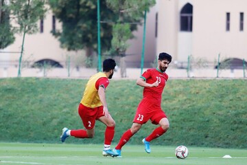 آخرين تمرين تيم اميد پيش از ديدار برابر قطر