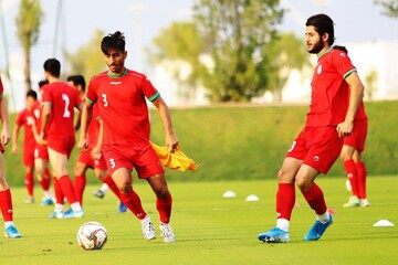 آخرين تمرين تيم اميد پيش از ديدار برابر قطر