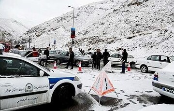 تردد خودروها در محورهای کوهستانی فقط با زنجیر چرخ مجاز است