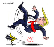 پوست موز زیر پای آقای رئیس جمهور!