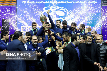 فینال رقابت های لیگ برتر کشتی آزاد