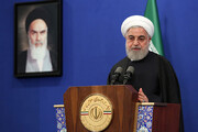 روحاني : الضغوط الامريكية لم تركع الشعب الايراني
