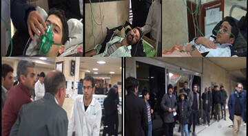 گاز گرفتگی ۵۵ نفر در یک مجلس عروسی در کاشمر