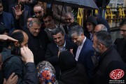 تصاویر | احمدی‌نژاد و مشایی در مراسم چهلم مادر مشایی اما بدون عکس مشترک